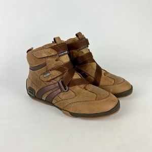 Palladium Brown Leather Laceless Hiking Ankle Boots 34 4